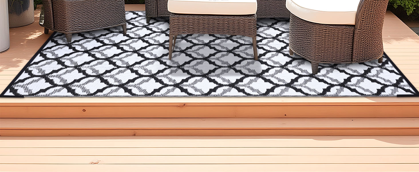 Outdoor Plastic Straw Rug 