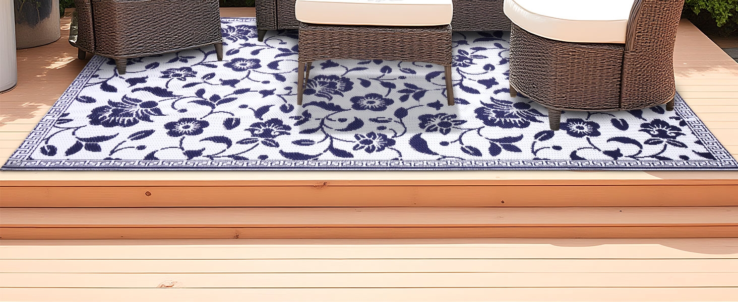 Flower Pattern Outdoor rug