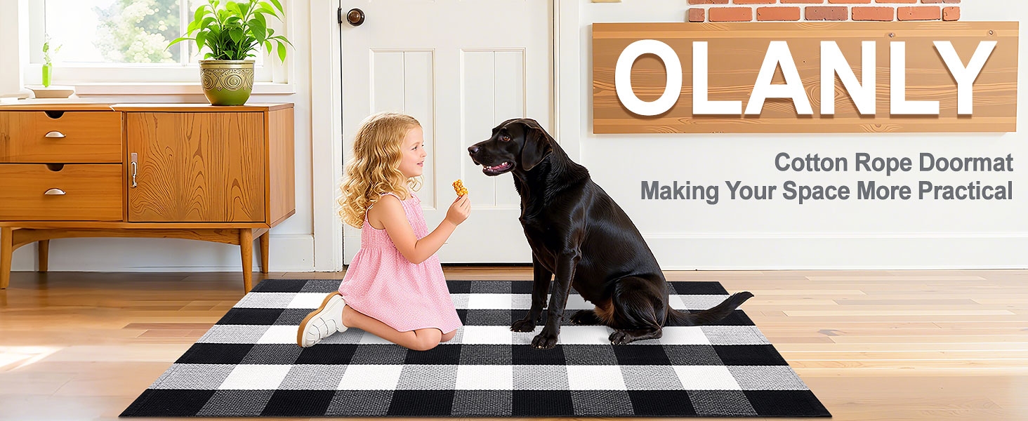 OLANLY Cotton Rope Doormat Making Your Space More Practical