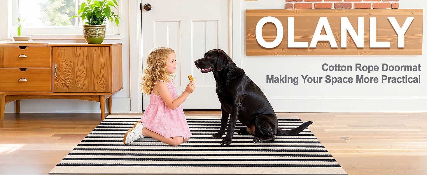 OLANLY Cotton Rope Doormat Making Your Space More Practical