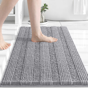 Grey bath mat